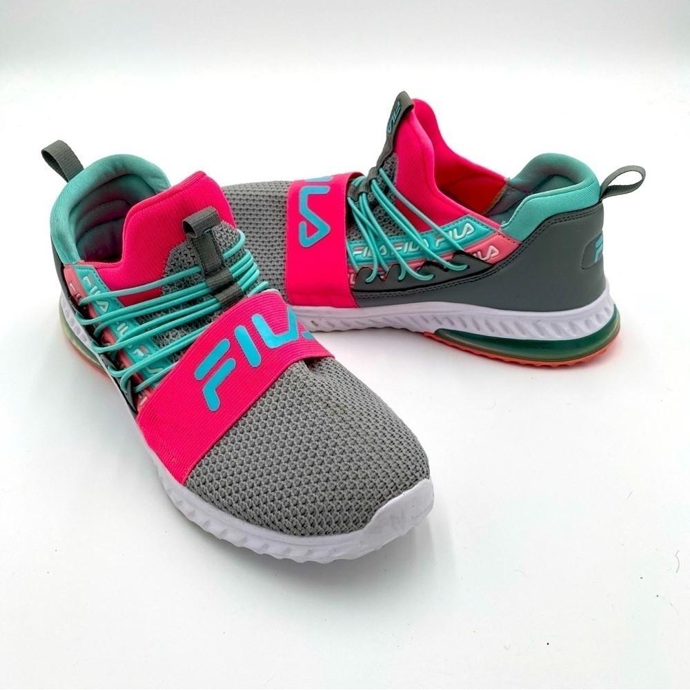 Fila Girls Fantastiq 2 Colorful Slip On Running Tennis Shoes Sneakers Size‎ 7